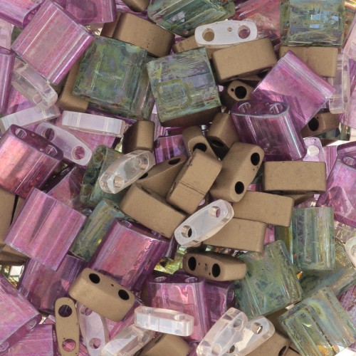 Mix de perles Miyuki - Quarter - Half et Tila Beads - Fairytale x10g