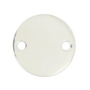 Intercalaire rond 2 trous 15 mm en Argent 925 x1