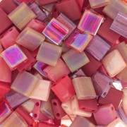 Mix de Tila Beads Miyuki 5x5x1.9 mm - Lady in Red x10g|raw }}