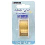 Fil de Laiton Artistic Wire 0.41 mm - anti-ternissement x13.7m