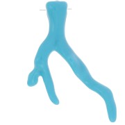 Pendentif corail en résine opaque 47x32 mm - Turquoise x1|raw }}