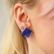 Bugles Miyuki 6 mm BGL-151FR - Mat Transparent Cobalt AB x10g