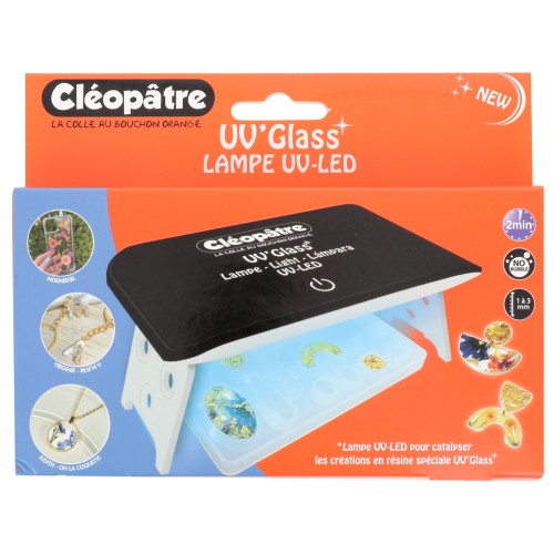 Mini Lampe UV-LED Cléopâtre pour résine UV'GLASS - 24W - Noir x1