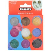 Assortiment de 9 pots de poudres Mica Cléopâtre - Multicolore|raw }}