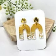 Assortiment de 9 pots d'accessoires Cléopâtre pour résine - Or - Argent