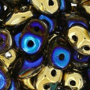 SuperDuo 2,5x5 mm Crystal California Blue x10g|raw }}