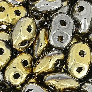 SuperDuo 2,5x5 mm Crystal California Graphite x10g