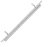 Embout pour tissage de perles rocailles & Delica Miyuki 35 mm - Rhodié x1