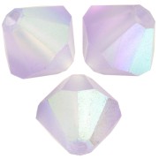 Perles toupies Preciosa - Rondelle Bead 5 mm - Violet AB Matt x12