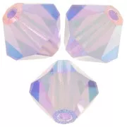 Perles toupies Preciosa - Rondelle Bead 5 mm - Violet AB 2X x12