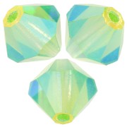 Perles toupies Preciosa - Rondelle Bead 5 mm - Peridot AB 2X x12|raw }}