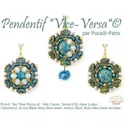 Perles en verre Piros® par Puca® 2x5 mm - Lemon Tea x10g