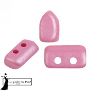 Perles en verre Piros® par Puca® 2x5 mm - Milky Pink x10g