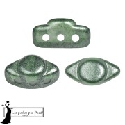Perles en verre Volos® par Puca® 4x8 mm - Riviera Bottle Green x10g