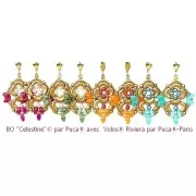 Perles en verre Volos® par Puca® 4x8 mm - Riviera Orange x10g