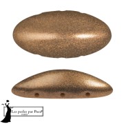 Athos 3D 3 trous® par Puca® 20x10 mm - Apricot Metallic Mat x1