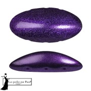 Athos 3D 3 trous® par Puca® 20x10 mm - Dark Lilac Metallic Mat x1|raw }}