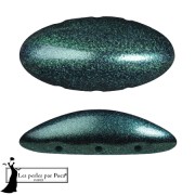 Athos 3D 3 trous® par Puca® 20x10 mm - Emerald Metallic Mat x1