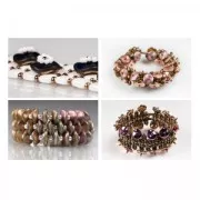 Ripple 12 mm Crystal California Pink Mat x10