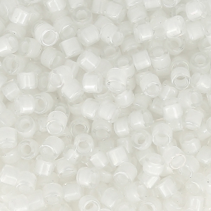 Miyuki Delica 10/0 DBM0066 - White Lined Crystal AB x8g