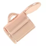 Embout pour tissage de perles rocailles & Delica Miyuki 5 mm - Doré rose x10