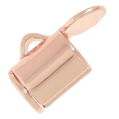 Embout pour tissage de perles rocailles & Delica Miyuki 5 mm - Doré rose x10