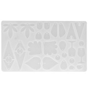 Moule silicone pour réaliser pendentifs et intercalaires en résine - Transparent|raw }}