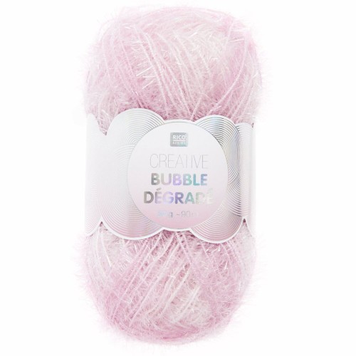 Creative Bubble - Fil à crocheter pour éponge tawashi - Dégradé Rose x1