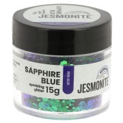 Paillettes en flacon - Jesmonite - Bleu Saphir x15g|raw }}
