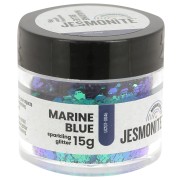 Paillettes en flacon - Jesmonite - Bleu Marine x15g