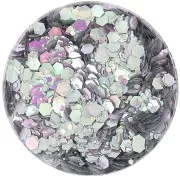 Paillettes en flacon - Jesmonite - Silver x15g