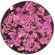 Paillettes en flacon - Jesmonite - Rose Clair x15g