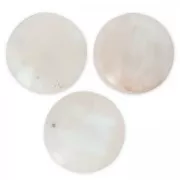 Cabochon rond 25 mm Pierre de Lune x1