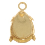 Serti griffe pendentif pour cabochon PureCrystal 4320 14x10 mm - Doré x1|raw }}