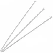 Clous tête plate 40x0.7 mm - Fabrication Européenne - Argenté x25 