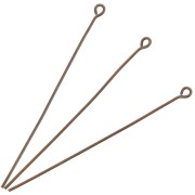 Clous tête ronde 50x0.7 mm - Fabrication Européenne - Bronze vieilli x25