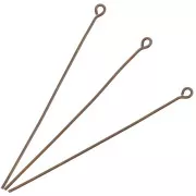Clous tête ronde 50x0.7 mm - Fabrication Européenne - Bronze vieilli x25
