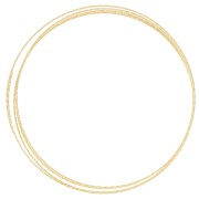 Fil semi-dur - recuit - rond diamanté 0.8 mm - Argent 925 Doré à l'or fin x1m