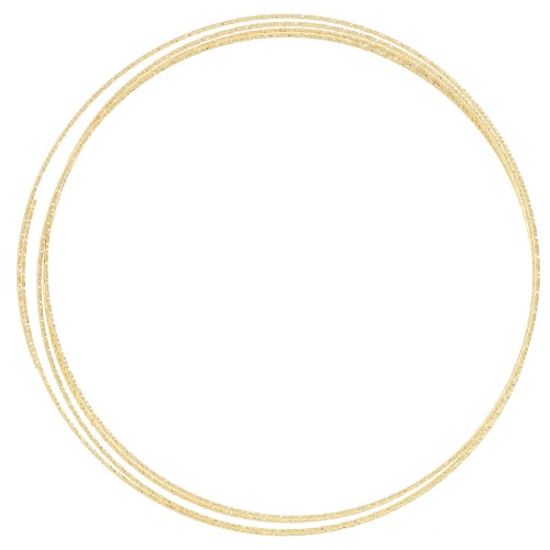 Fil semi-dur - recuit - rond diamanté 0.8 mm - Argent 925 Doré à l'or fin x1m