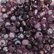 Preciosa Perles rocailles 6/0 4 mm - Mix Violet x20g
