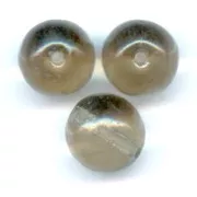 Perles en verre tchèque rondes  4 mm Black Diamond x50