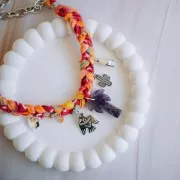 Pendentif palmier 28x22 mm en pierre gemme - Aventurine x1