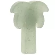 Pendentif palmier 28x22 mm en pierre gemme - Aventurine x1