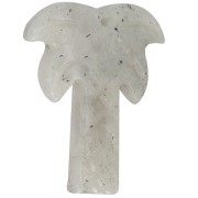 Pendentif palmier 28x22 mm en pierre gemme - Labradorite x1