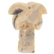 Pendentif palmier 28x22 mm en pierre gemme - Agate crazy x1