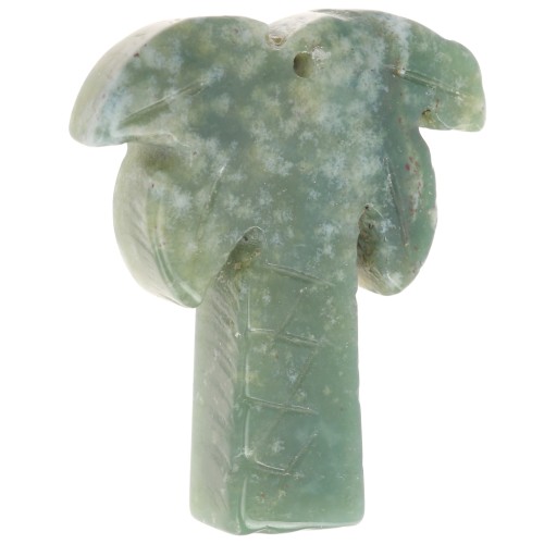 Pendentif palmier 28x22 mm en pierre gemme - Agate Indienne x1