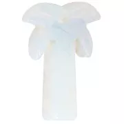 Pendentif palmier 28x22 mm en imitation pierre gemme - Opalite x1