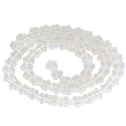Perles fleur 6 mm en imitation pierre gemme - Opalite x 38cm