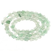 Perles fleur 6 mm en pierre gemme - Aventurine x 38cm