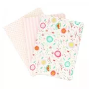 Assortiment Paper Poetry bloc notes 105x140 mm Romantic Flowers x3